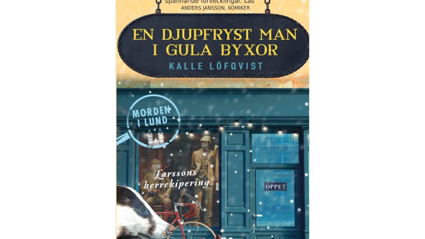 En djupfryst man i gula byxor