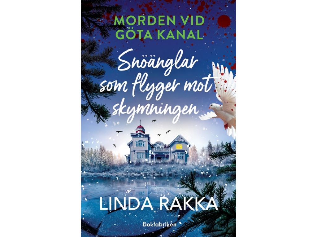 Snöänglar som flyger mot skymningen