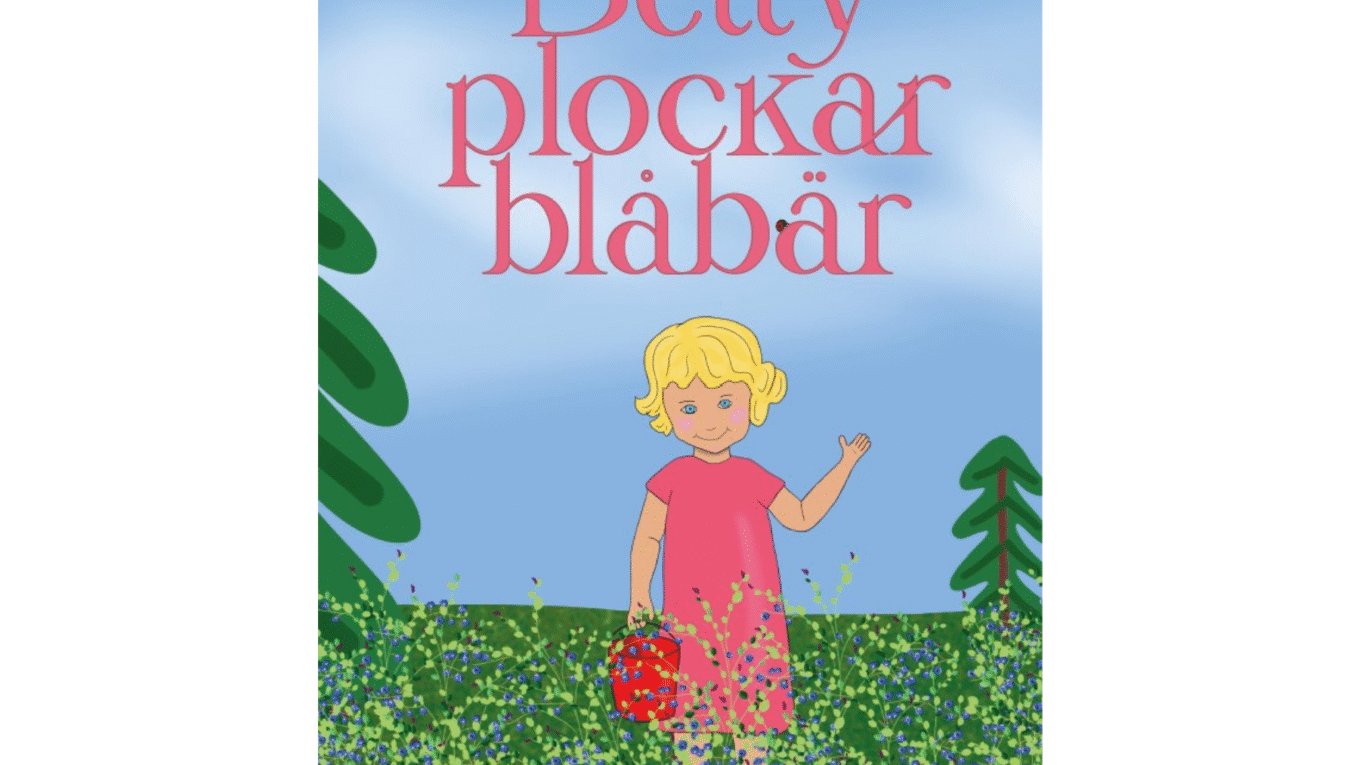Betty plockar blåbär