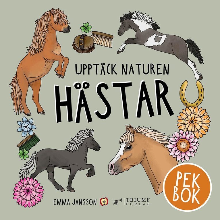 Upptäck naturen: Hästar – pekbok